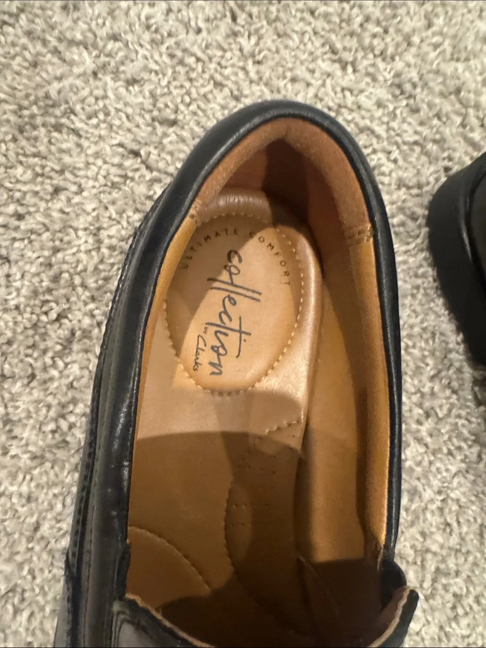 Dexter Black Leather Slip-On Dress Loafers